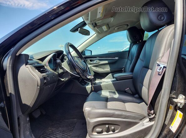 2G1105SA8H9170625 2017 CHEVROLET IMPALA Черный Вид салона спереди