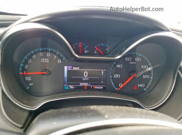 2G1105SA9G9192180 2016 CHEVROLET IMPALA Серебряный Вид щитка приборов