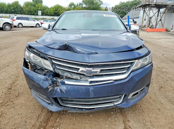2G1145S31G9154044 2016 CHEVROLET IMPALA Blue Вид спереду