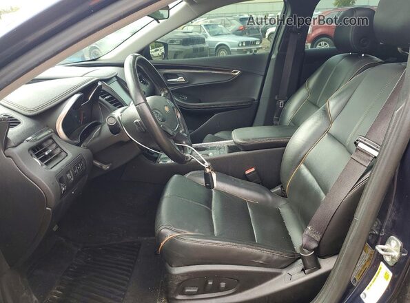 2G1145S31G9154044 2016 CHEVROLET IMPALA Blue Вид салону спереду