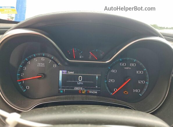 2G1145S31G9154044 2016 CHEVROLET IMPALA Blue Вид щитка приладів