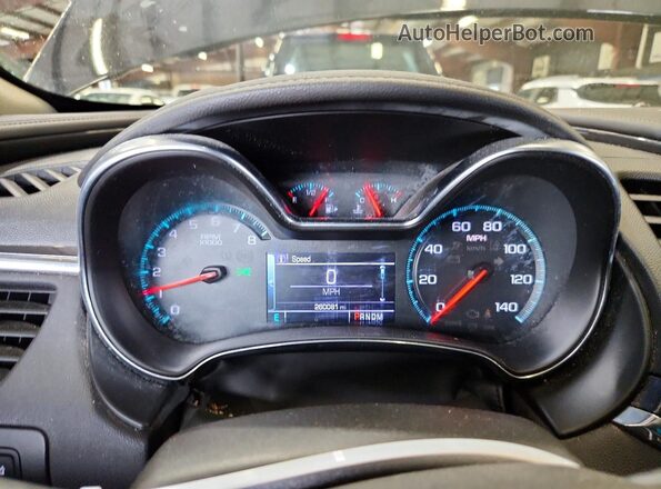 2G1145S37H9190774 2017 CHEVROLET IMPALA Черный Вид щитка приборов