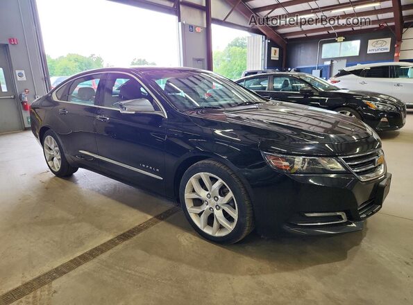2G1145S37H9190774 2017 CHEVROLET IMPALA Черный Передняя правая четверть