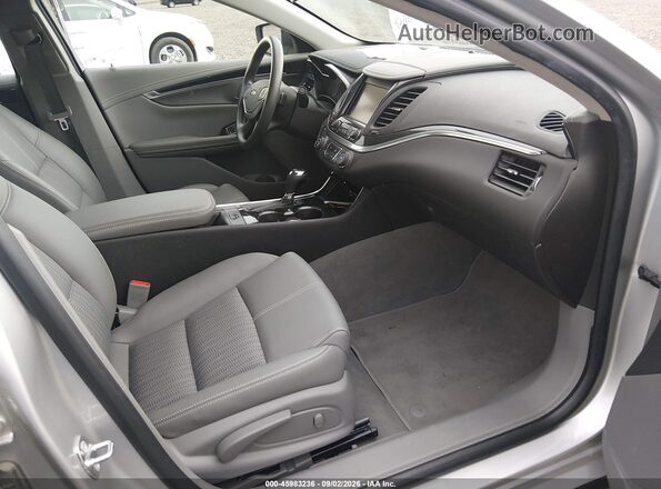 2G11X5S37K9146708 2019 CHEVROLET IMPALA Silver Vista interior delantera