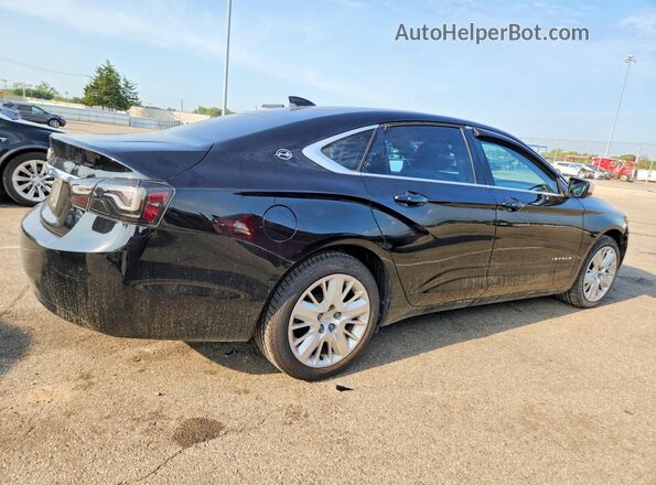 2G11Z5SA9J9106038 2018 CHEVROLET IMPALA Черный Задняя правая четверть