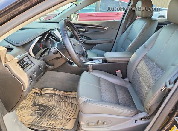 2G11Z5SA9J9106038 2018 CHEVROLET IMPALA Черный Вид салона спереди