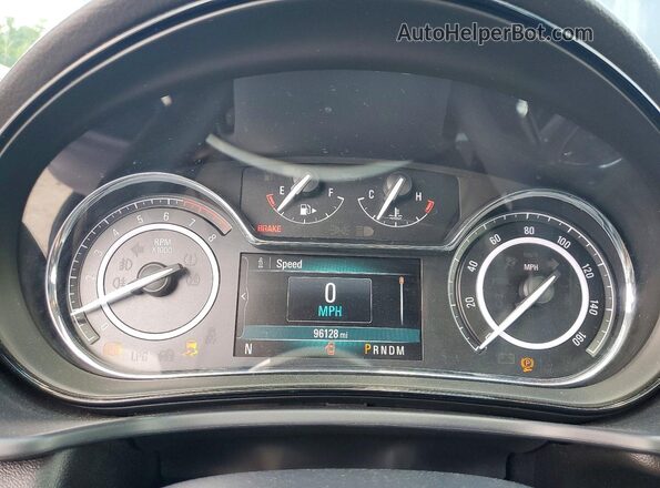 2G4G35EX4G9198098 2016 BUICK REGAL Black Widok zestawu wskaźników