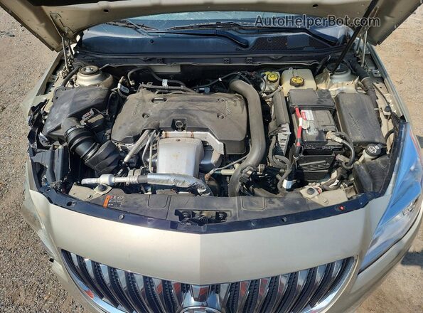 2G4GK5EX1G9182654 2016 BUICK REGAL Beige უკანა სალონის ხედი