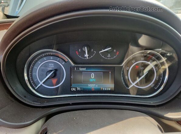 2G4GK5EX1G9182654 2016 BUICK REGAL Beige ხელსაწყოთა პანელის ხედი