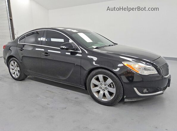 2G4GK5EX6G9112700 2016 BUICK REGAL Black Przód prawy