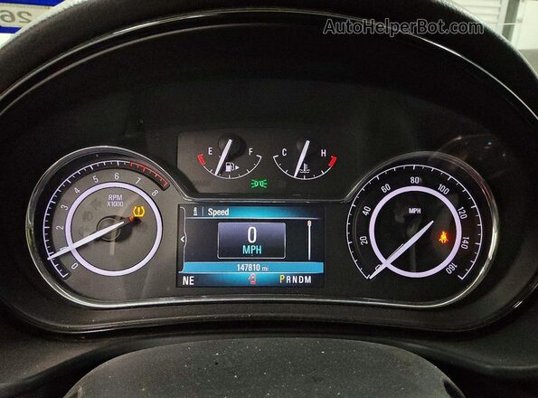 2G4GK5EX6G9112700 2016 BUICK REGAL Black Widok zestawu wskaźników