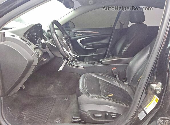 2G4GK5EX6G9112700 2016 BUICK REGAL Black Widok wnętrza z przodu