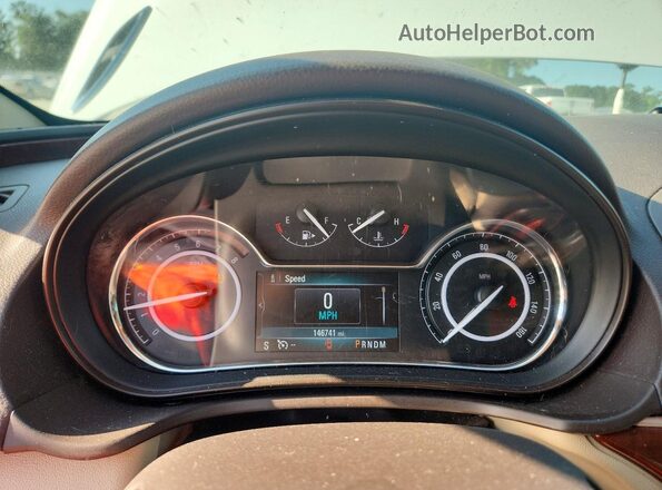 2G4GK5EX6G9166644 2016 BUICK REGAL White Instrument cluster view