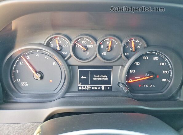 2GC4KME70S1205446 2025 CHEVROLET SILVERADO Черный Вид щитка приборов