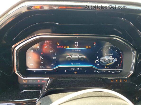 2GC4KPEY9S1226225 2025 CHEVROLET SILVERADO White Vista del cuadro de instrumentos