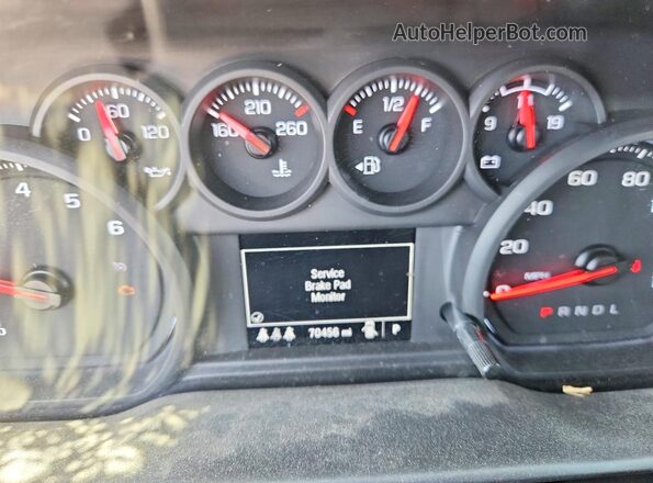 2GC4YME77R1183955 2024 CHEVROLET SILVERADO White Вид щитка приладів
