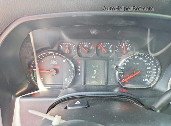 2GCRCNEC7K1110792 2019 CHEVROLET SILVERADO White ხელსაწყოთა პანელის ხედი