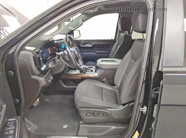 2GCUDDED9N1517995 2022 CHEVROLET SILVERADO Black Вид салону спереду