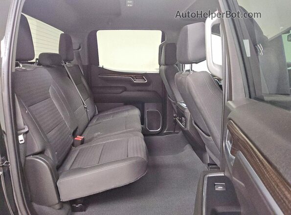 2GCUDDED9N1517995 2022 CHEVROLET SILVERADO Black Вид задніх сидінь