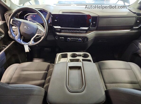 2GCUDEEDXR1164551 2024 CHEVROLET SILVERADO Черный Вид панели приборов