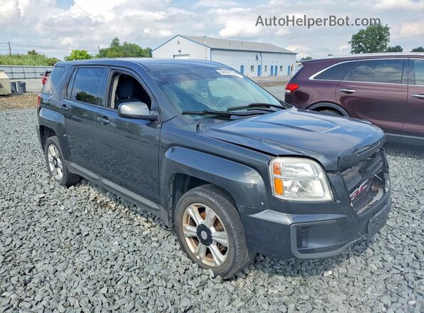 2GKALMEK1H6348524 2017 GMC TERRAIN Charcoal Передня права чверть