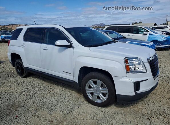 2GKALMEK4G6211673 2016 GMC TERRAIN White Delantero derecho