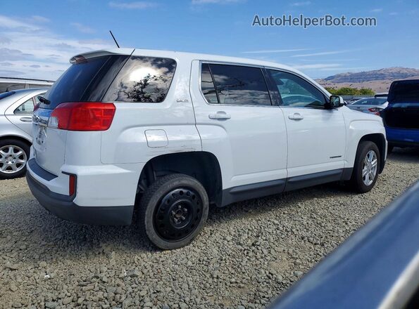 2GKALMEK4G6211673 2016 GMC TERRAIN White Trasero derecho