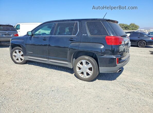 2GKALMEK6H6135813 2017 GMC TERRAIN Black უკანა მარცხენა