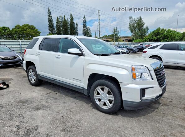 2GKALMEK7G6175834 2016 GMC TERRAIN White Передня права чверть
