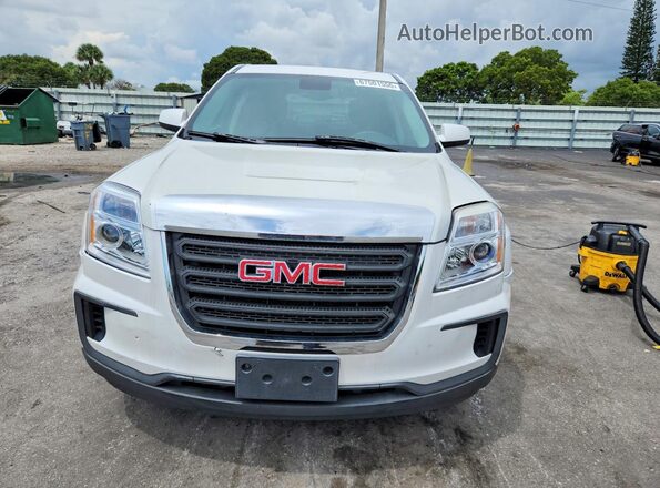 2GKALMEK7G6175834 2016 GMC TERRAIN White Вид спереду