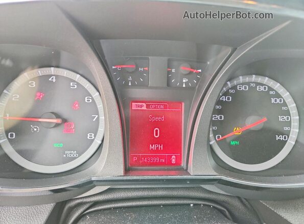 2GKALMEK7G6206516 2016 GMC TERRAIN White Widok zestawu wskaźników