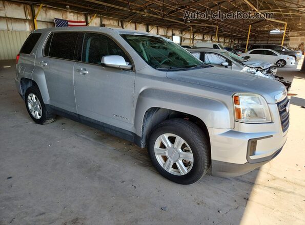 2GKALMEK9G6199827 2016 GMC TERRAIN Silver Delantero derecho
