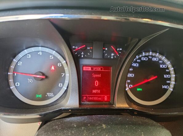 2GKALPEK7G6145668 2016 GMC TERRAIN Silver Вид щитка приладів