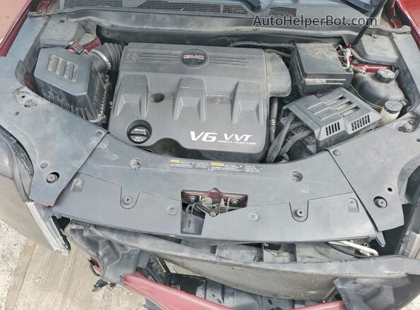 2GKFLPE39G6169548 2016 GMC TERRAIN Бордовый Вид подкапотного пространства