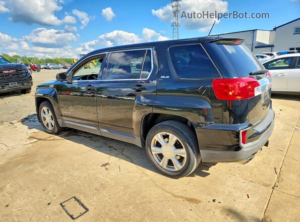 2GKFLSEK7H6100093 2017 GMC TERRAIN Black Trasero izquierdo