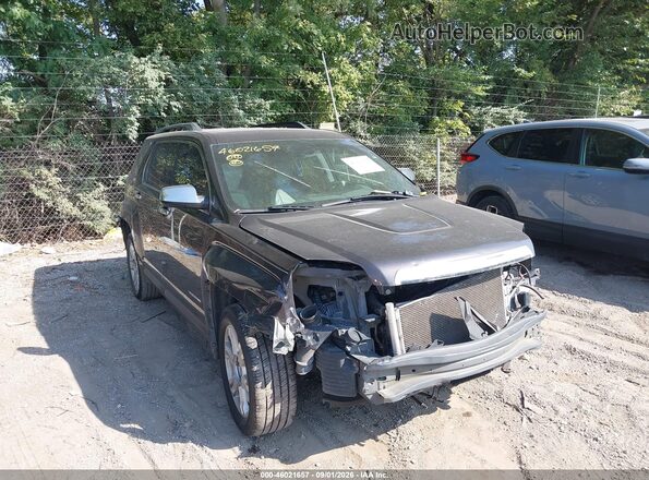 2GKFLUE35G6217738 2016 GMC TERRAIN Gray წინა ხედი
