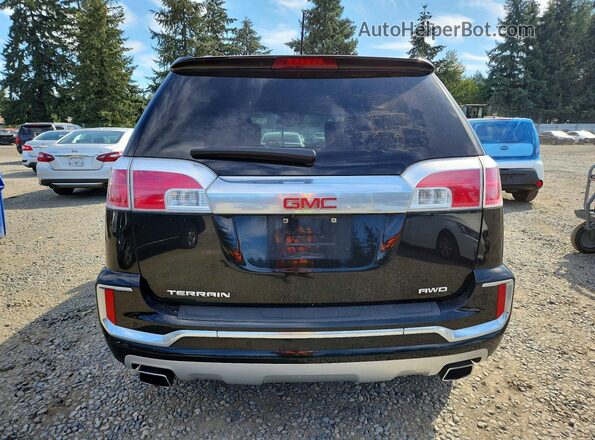 2GKFLVE36H6146833 2017 GMC TERRAIN Black უკანა ხედი