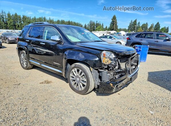 2GKFLVE36H6146833 2017 GMC TERRAIN Black წინა მარჯვენა