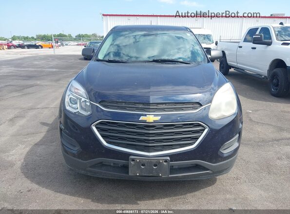 2GNALBEK8H1608065 2017 CHEVROLET EQUINOX Blue Widok zestawu wskaźników