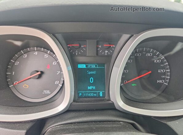 2GNALBEK9G6338829 2016 CHEVROLET EQUINOX Gray Vista del cuadro de instrumentos