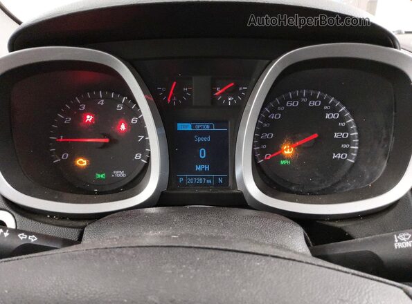 2GNALBEKXG1157591 2016 CHEVROLET EQUINOX Белый Вид щитка приборов