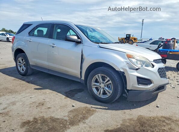 2GNALBEKXH6106998 2017 CHEVROLET EQUINOX Silver წინა მარჯვენა