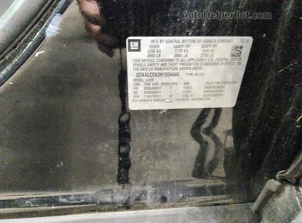 2GNALCEK0H1554444 2017 CHEVROLET EQUINOX Black Widok komory silnika