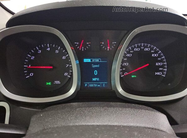 2GNALCEK1H6289178 2017 CHEVROLET EQUINOX Black Vista del cuadro de instrumentos