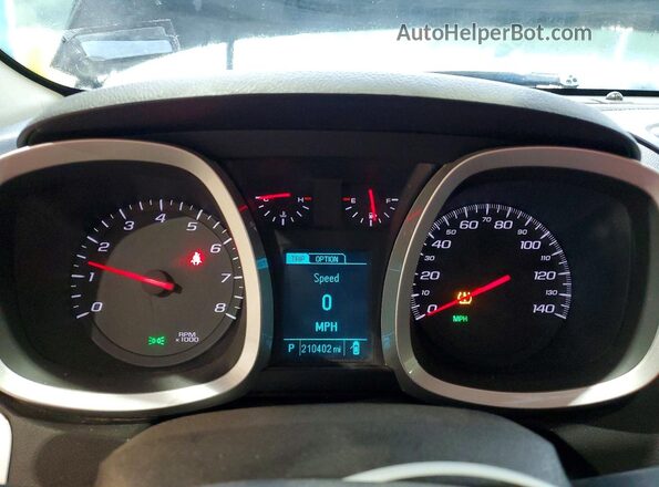 2GNALCEK7H1562606 2017 CHEVROLET EQUINOX Black Вид щитка приладів