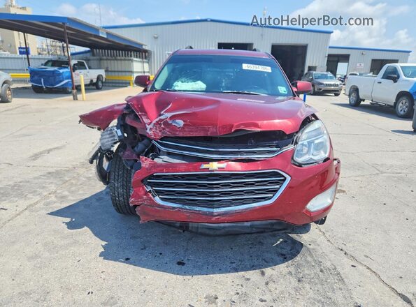 2GNALCEK7H6106107 2017 CHEVROLET EQUINOX Burgundy წინა ხედი