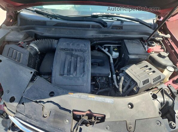 2GNALCEK7H6106107 2017 CHEVROLET EQUINOX Burgundy ძრავის განყოფილების ხედი