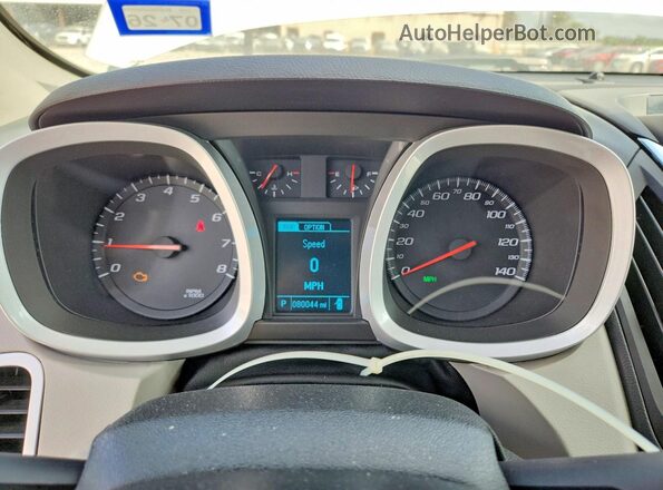 2GNALDEK3H1555948 2017 CHEVROLET EQUINOX White Вид щитка приладів