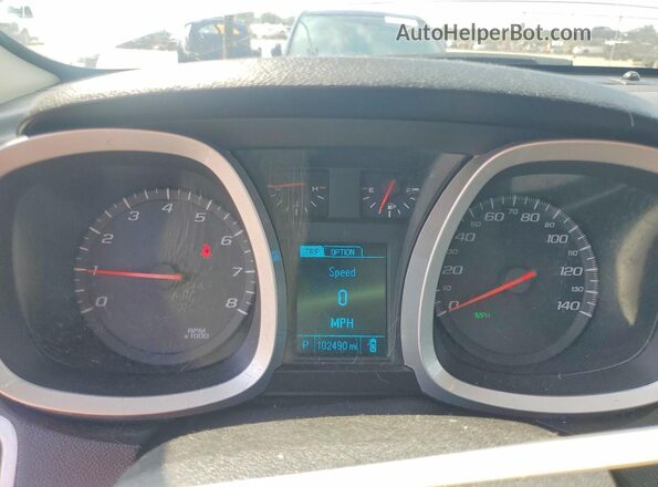2GNALDEK7G1185263 2016 CHEVROLET EQUINOX White Widok zestawu wskaźników