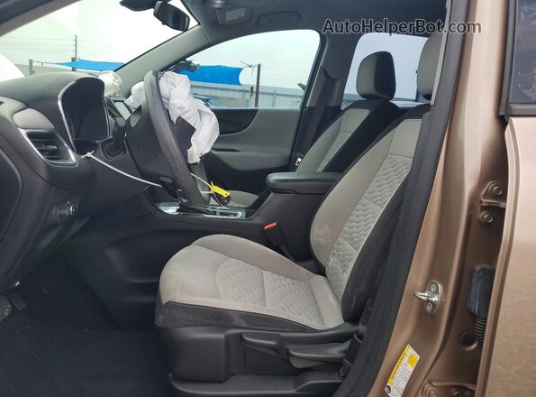 2GNAXHEV1K6214192 2019 CHEVROLET EQUINOX Желто-коричневый Вид салона спереди